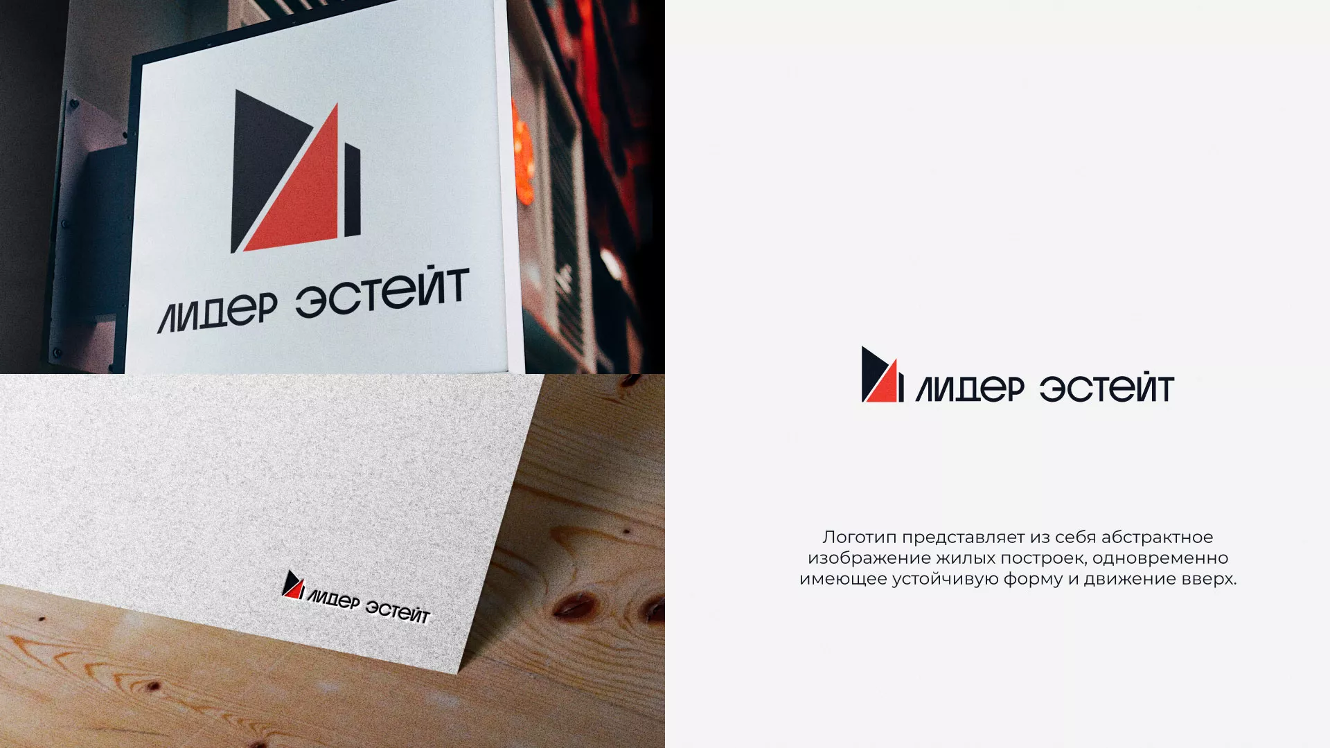 Сделали логотип для агентства недвижимости «Лидер Эстейт» в Старице